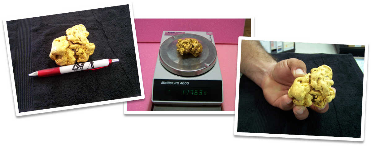 Gold nugget found with GPX 5000